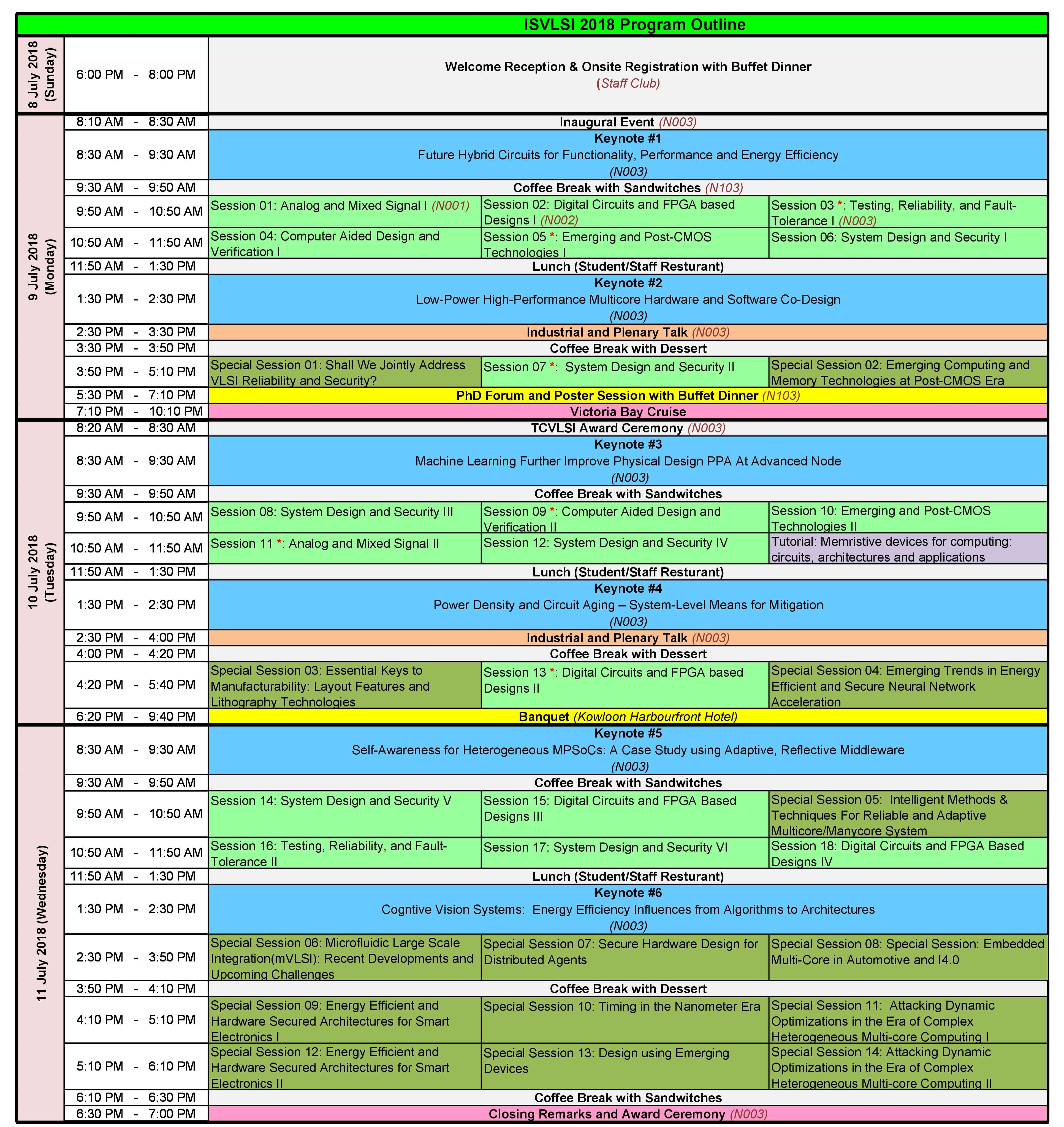 Program Schedule